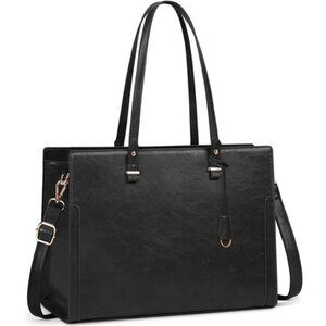 Laptop Bag for Women 15.6 Inch Vintage Leather Professional Work Tote